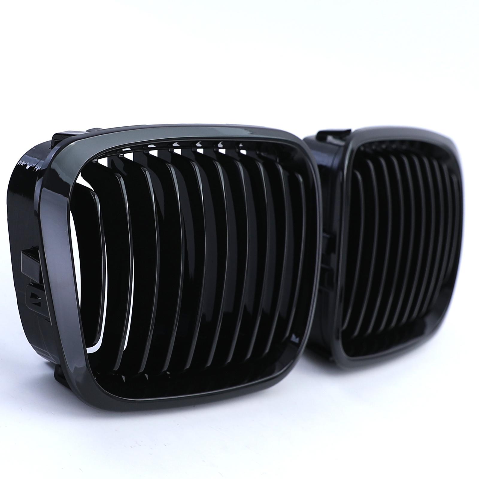 Grill nieren geschikt voor BMW 3 Serie E46 Sedan Touring - Sportieve look - Zwarte glans