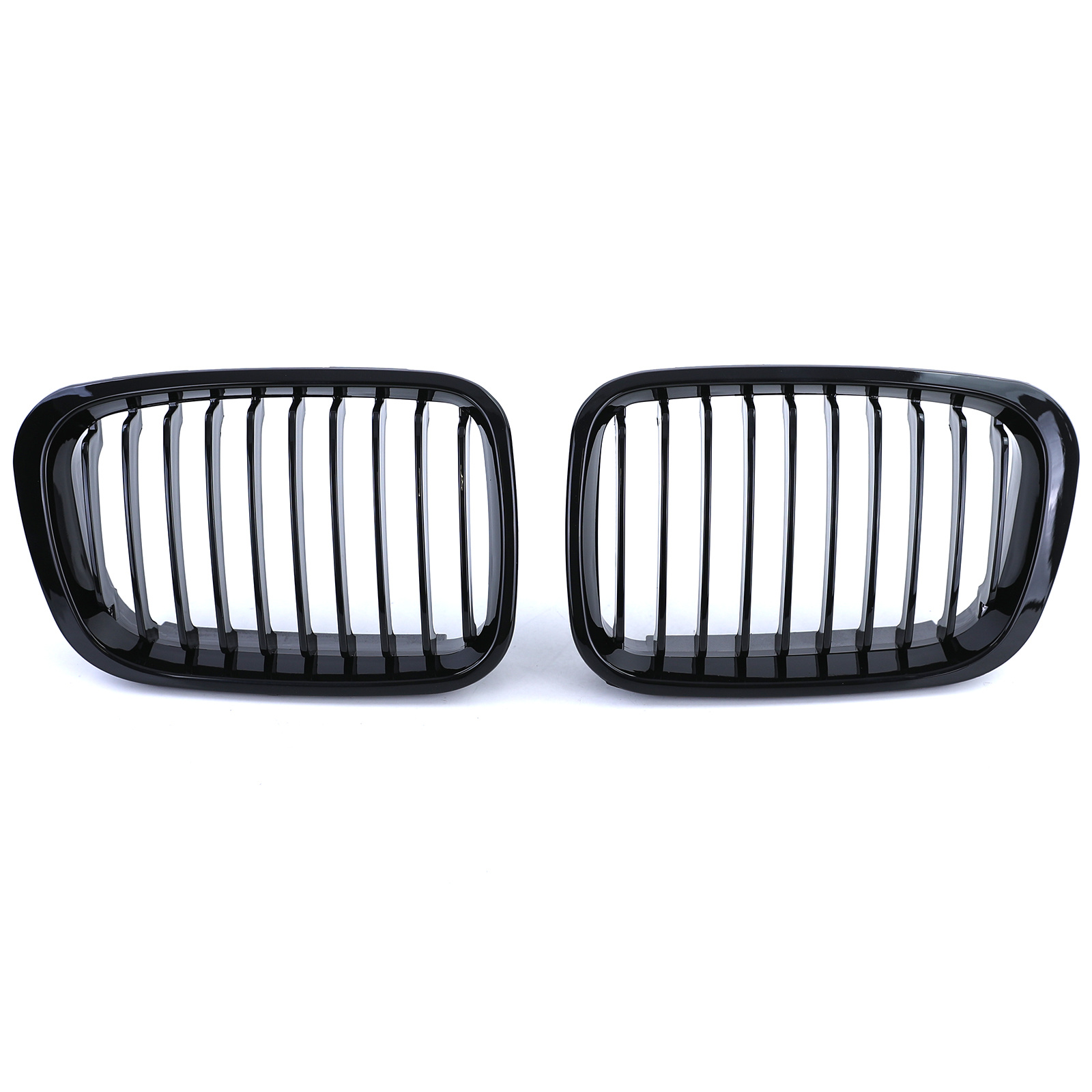 Grill nieren geschikt voor BMW 3 Serie E46 Sedan Touring - Sportieve look - Zwarte glans