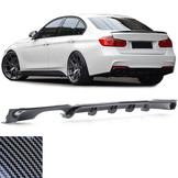 Achterdiffusor geschikt voor BMW F30 F31 - Carbon-look - Met uitlaatuitsparing | Perf. onderdeel met hoogwaardige afwerking | 100% passend