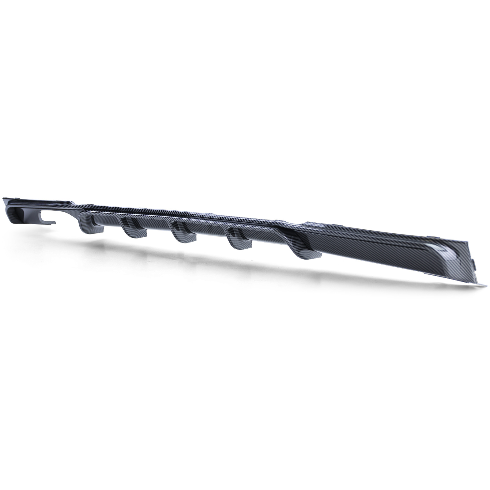 Achterdiffusor - BMW F30 F31 - Carbon-look - Met uitlaatuitsparing | Perf. onderdeel met hoogwaardige afwerking | 100% passend