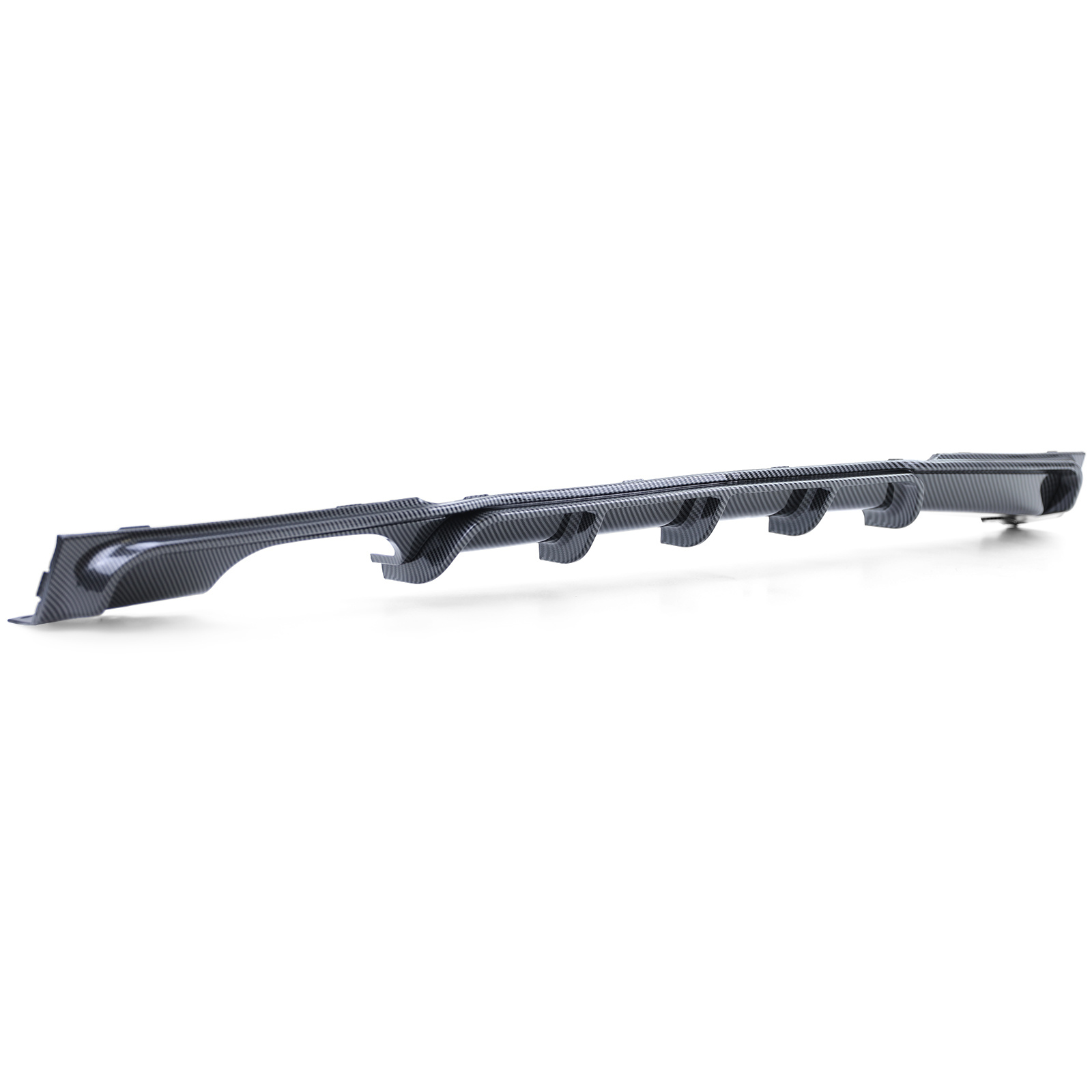 Achterdiffusor geschikt voor BMW F30 F31 - Carbon-look - Met uitlaatuitsparing | Perf. onderdeel met hoogwaardige afwerking | 100% passend
