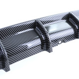 Achterdiffusor geschikt voor BMW F30 F31 - Carbon-look - Met uitlaatuitsparing | Perf. onderdeel met hoogwaardige afwerking | 100% passend