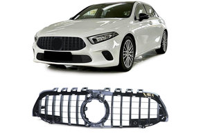 Autogrille - Mercedes A-klasse W177 - zwart glanzend - sport optiek
