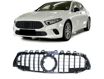 Autogrille - Mercedes A-klasse W177 - zwart glanzend - sport optiek