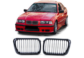Grill Nieren - BMW 3 Serie E36 96-99 - Sportief - Zwart glans
