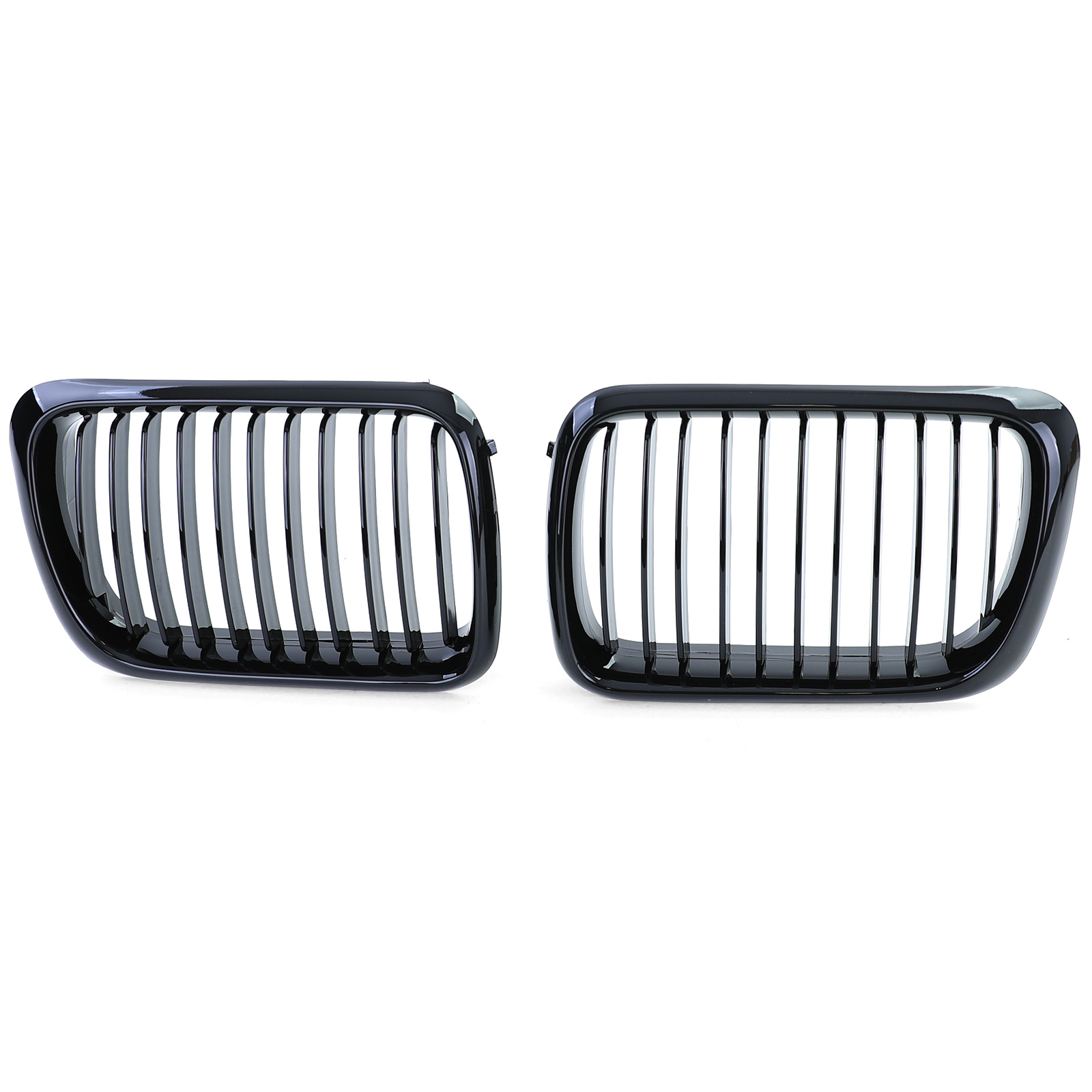Grill Nieren geschikt voor BMW 3 Serie E36 96-99 - Sportief - Zwart glans