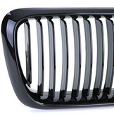 Grill Nieren geschikt voor BMW 3 Serie E36 96-99 - Sportief - Zwart glans