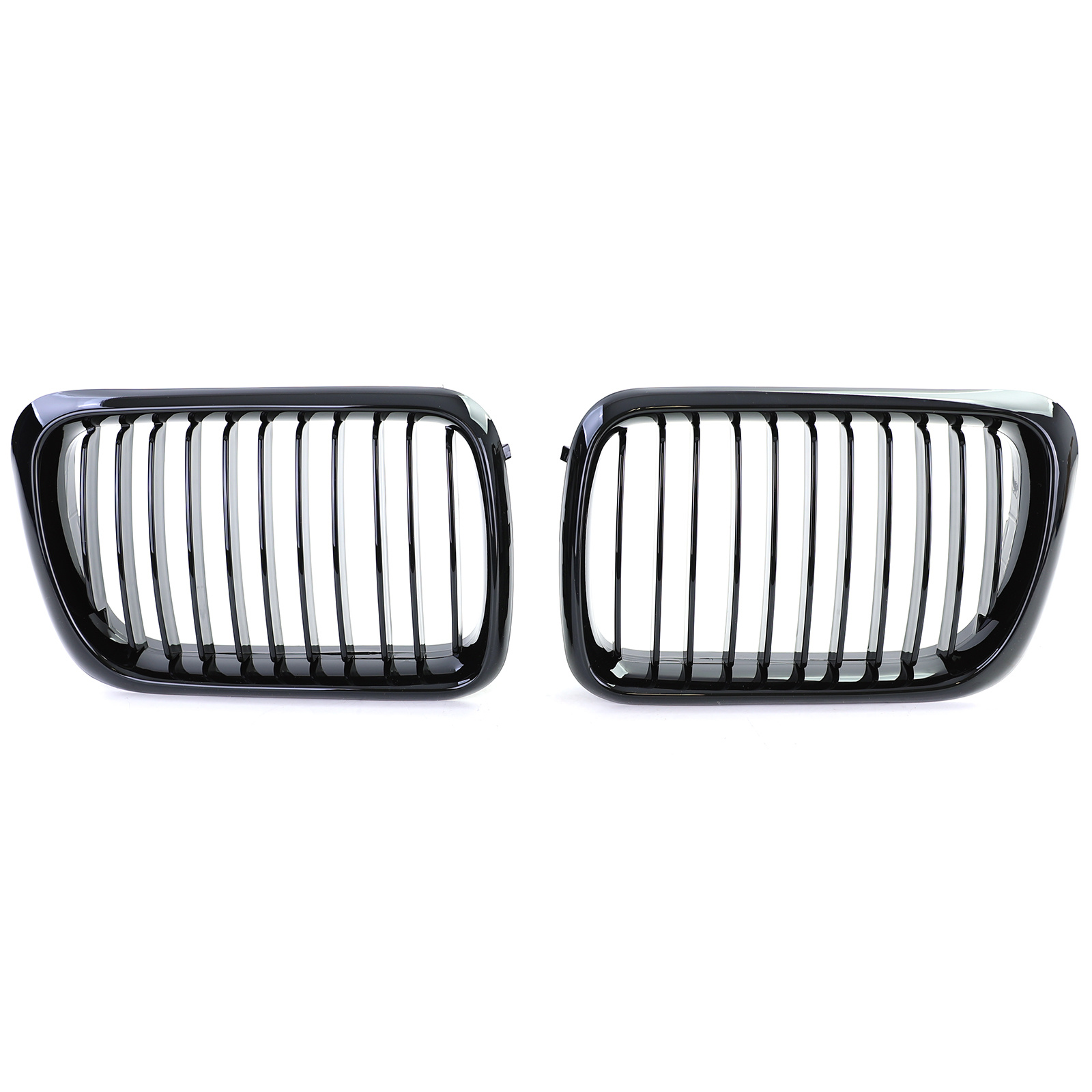 Grill Nieren geschikt voor BMW 3 Serie E36 96-99 - Sportief - Zwart glans