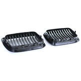 Grill Nieren geschikt voor BMW 3 Serie E36 96-99 - Sportief - Zwart glans