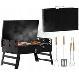 Garden Line - BBQ - grill - opvouwbaar - 45x30x30 cm - zwart