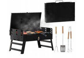 Garden Line - BBQ - grill - opvouwbaar - 45x30x30 cm - zwart