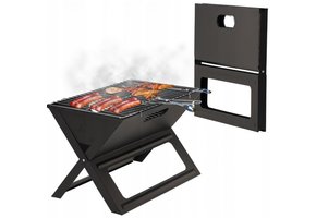 Garden Line - BBQ - grill - opklapbaar - 45x30x30 cm - zwart