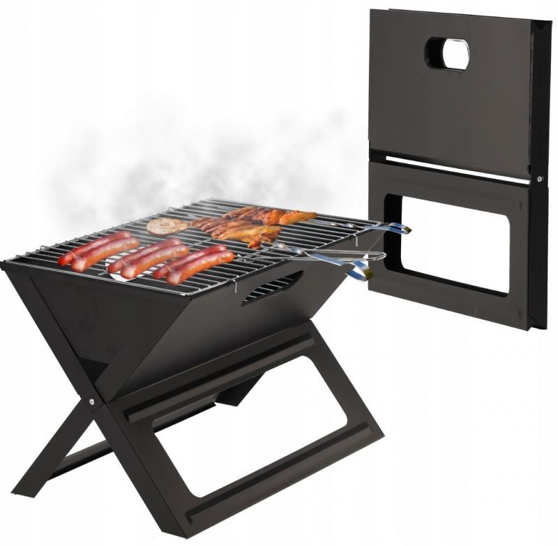 Garden Line - BBQ - grill - opklapbaar - 45x30x30 cm - zwart