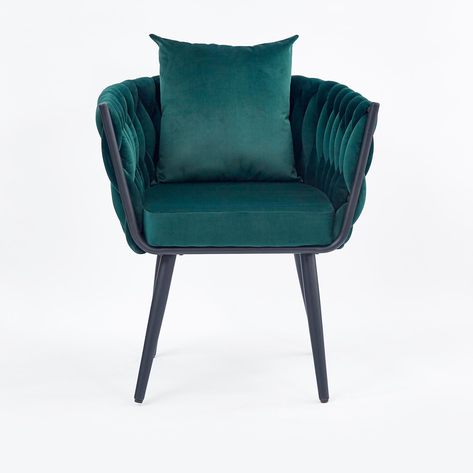AVATAR - wave stoel - 67x77x55 cm - donkergroen zwart