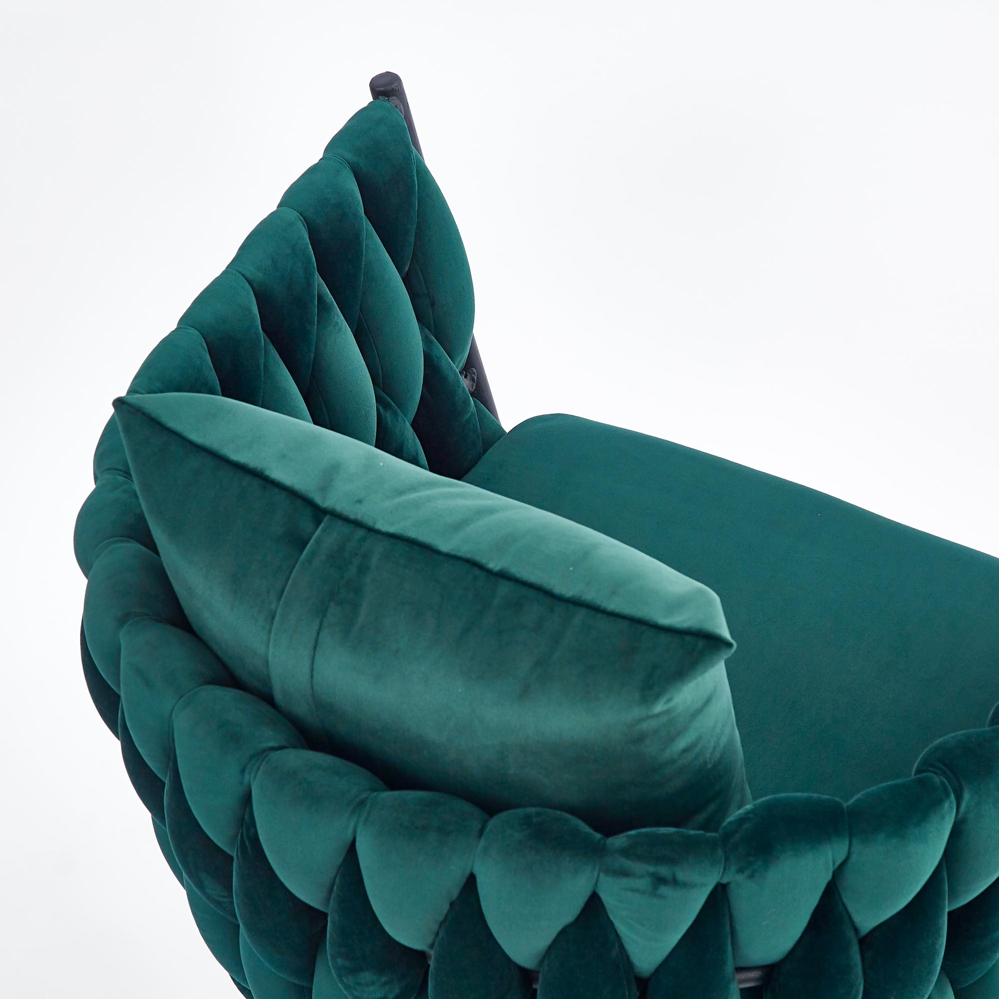 AVATAR - wave stoel - 67x77x55 cm - donkergroen zwart
