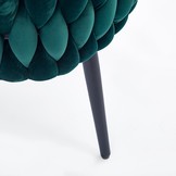 AVATAR - wave stoel -  67x77x55 cm - donkergroen zwart