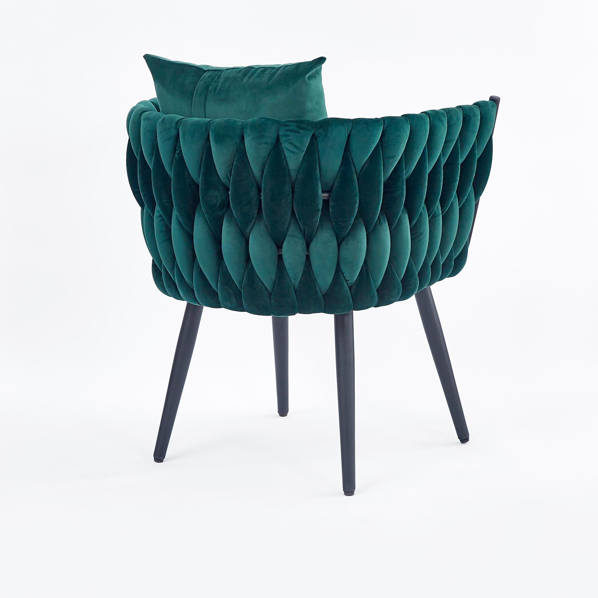 AVATAR - wave stoel - 67x77x55 cm - donkergroen zwart