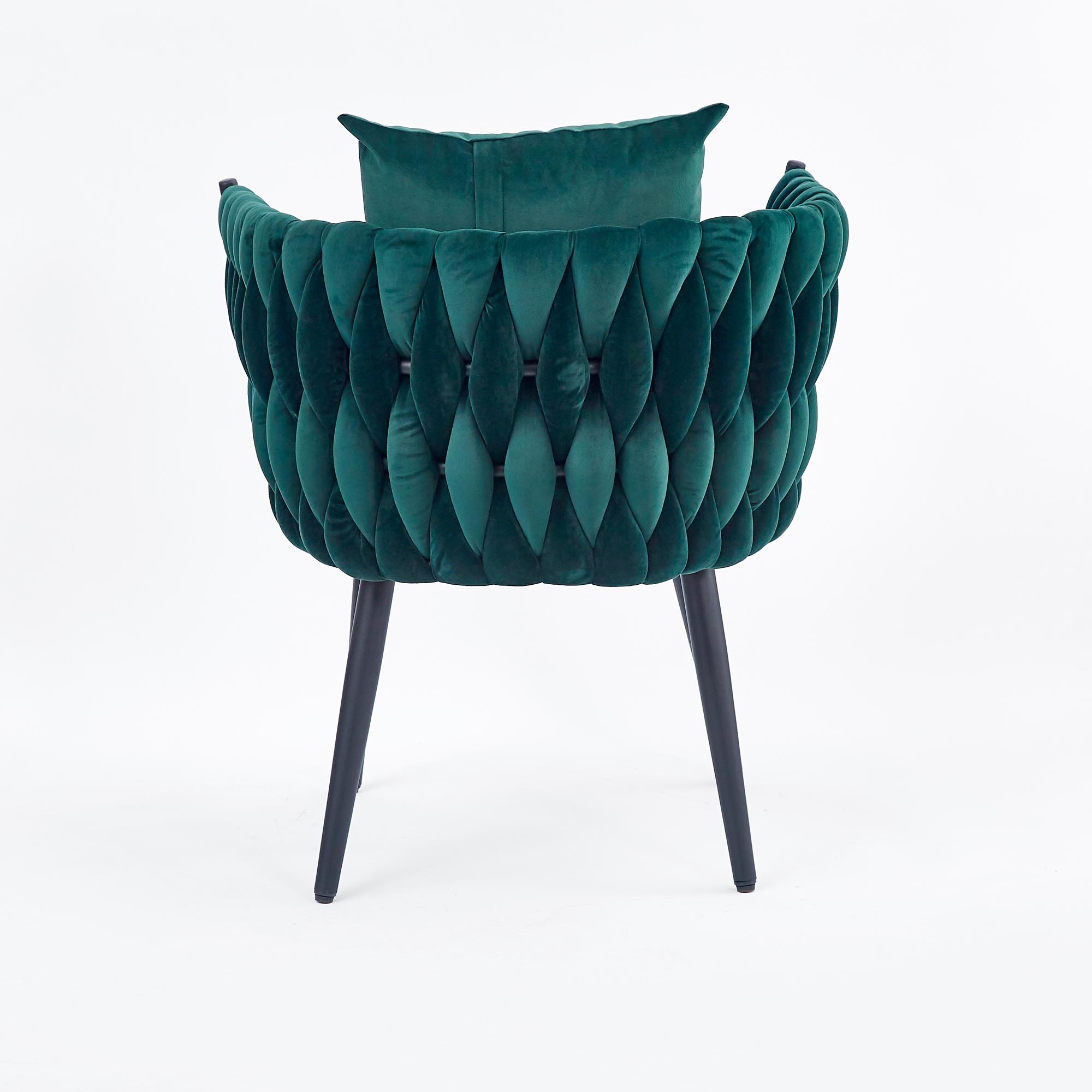 AVATAR - wave stoel - 67x77x55 cm - donkergroen zwart