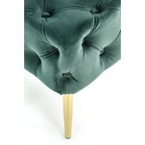 ATHENA - halbank - 100x45x40 cm - donkergroen goud