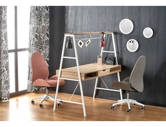 Bureau - dubbele werkruimte - 139x140x60 cm - wit