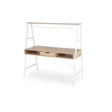 Bureau - dubbele werkruimte - 139x140x60 cm - wit