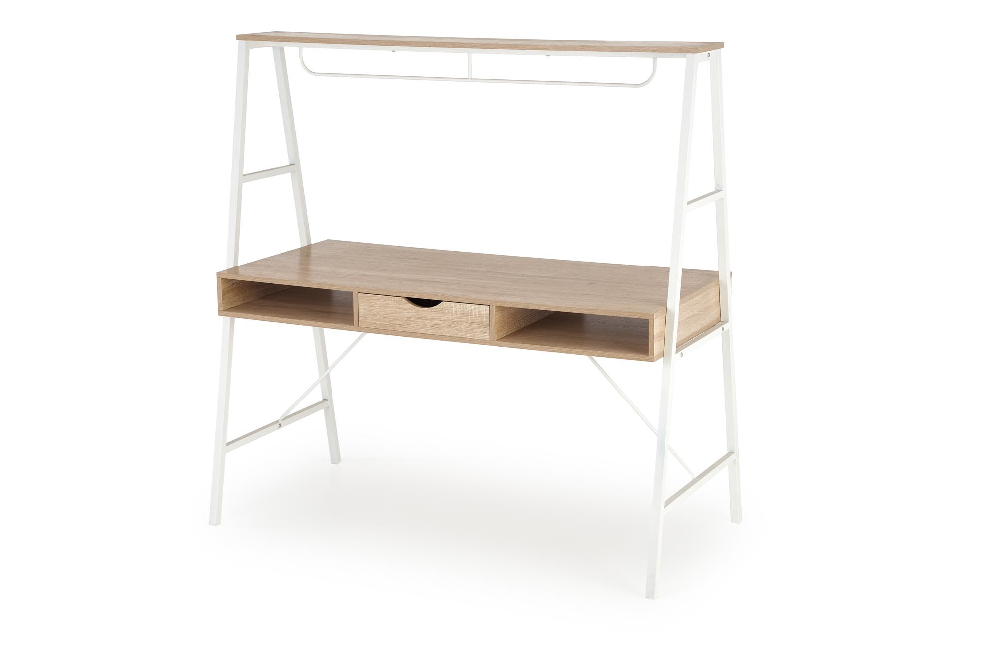 Bureau - dubbele werkruimte - 139x140x60 cm - wit