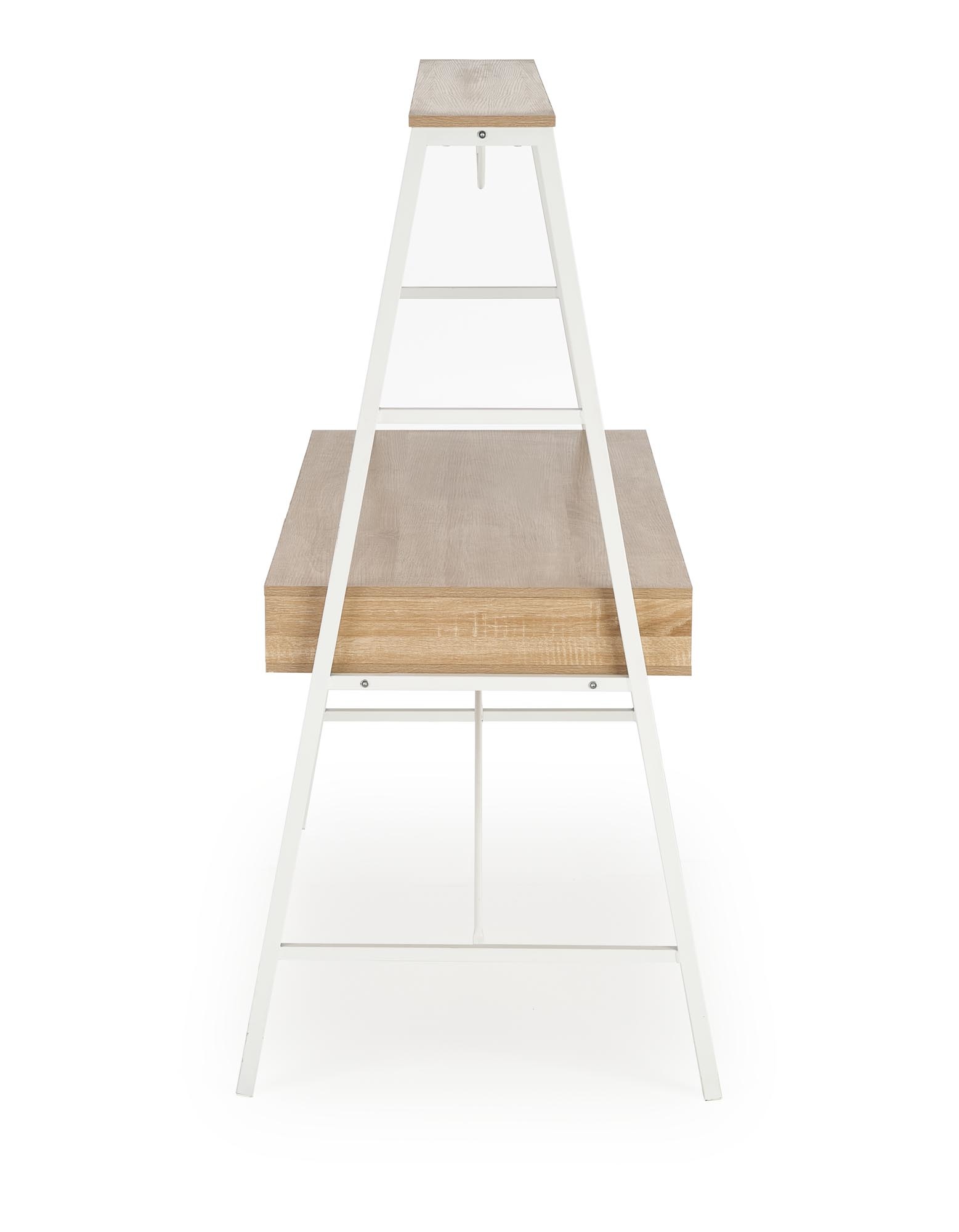 Bureau - dubbele werkruimte - 139x140x60 cm - wit
