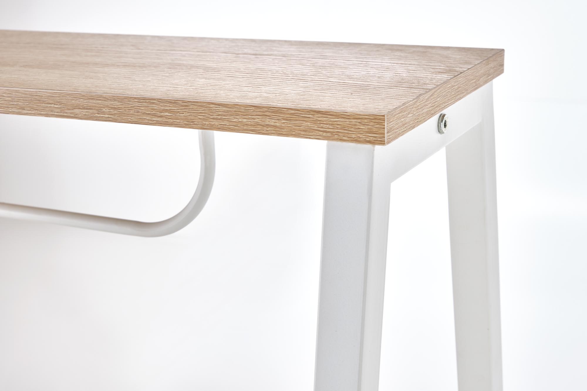 Bureau - dubbele werkruimte - 139x140x60 cm - wit