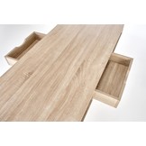 Bureau - dubbele werkruimte - 139x140x60 cm - wit