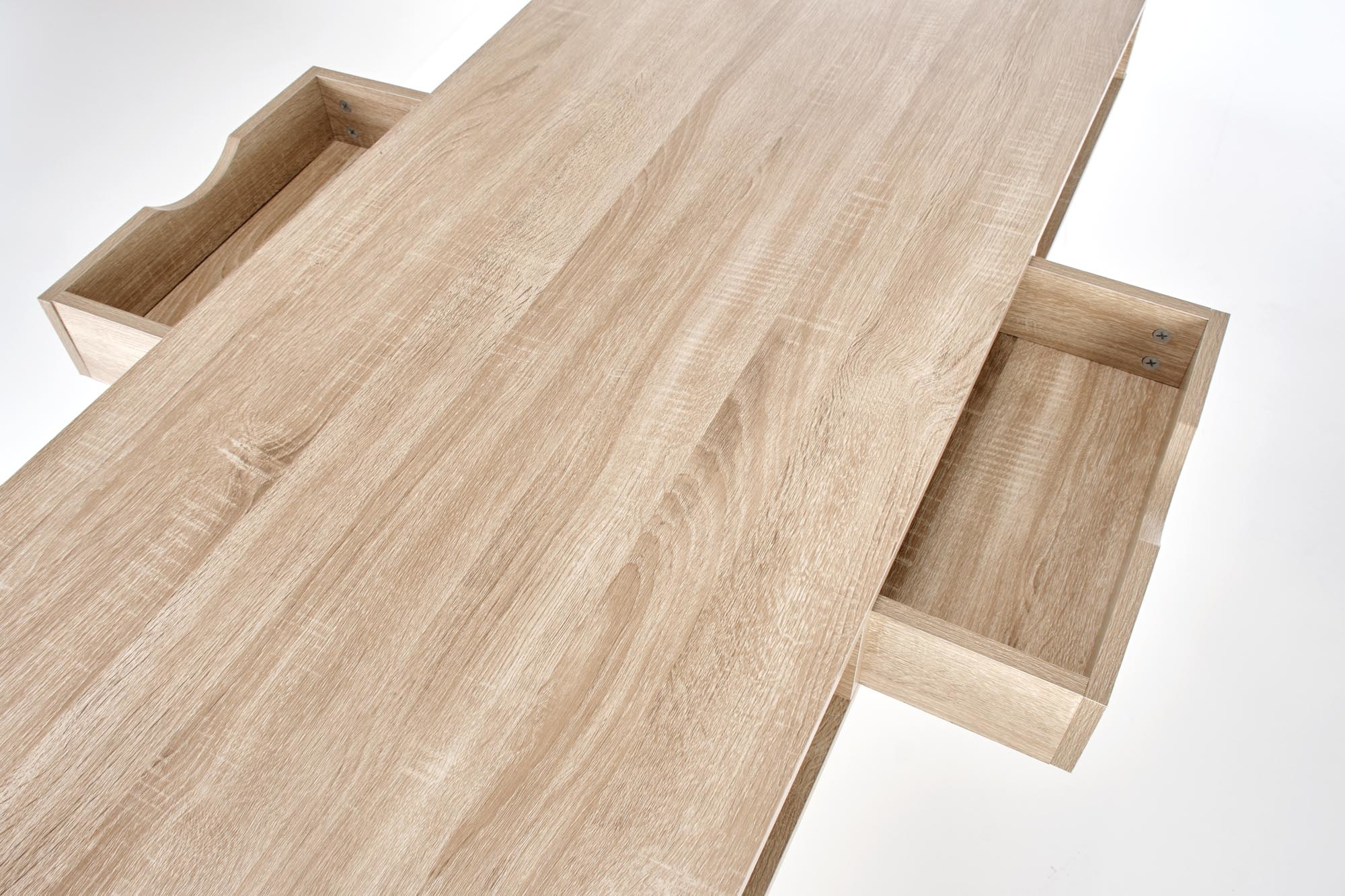 Bureau - dubbele werkruimte - 139x140x60 cm - wit