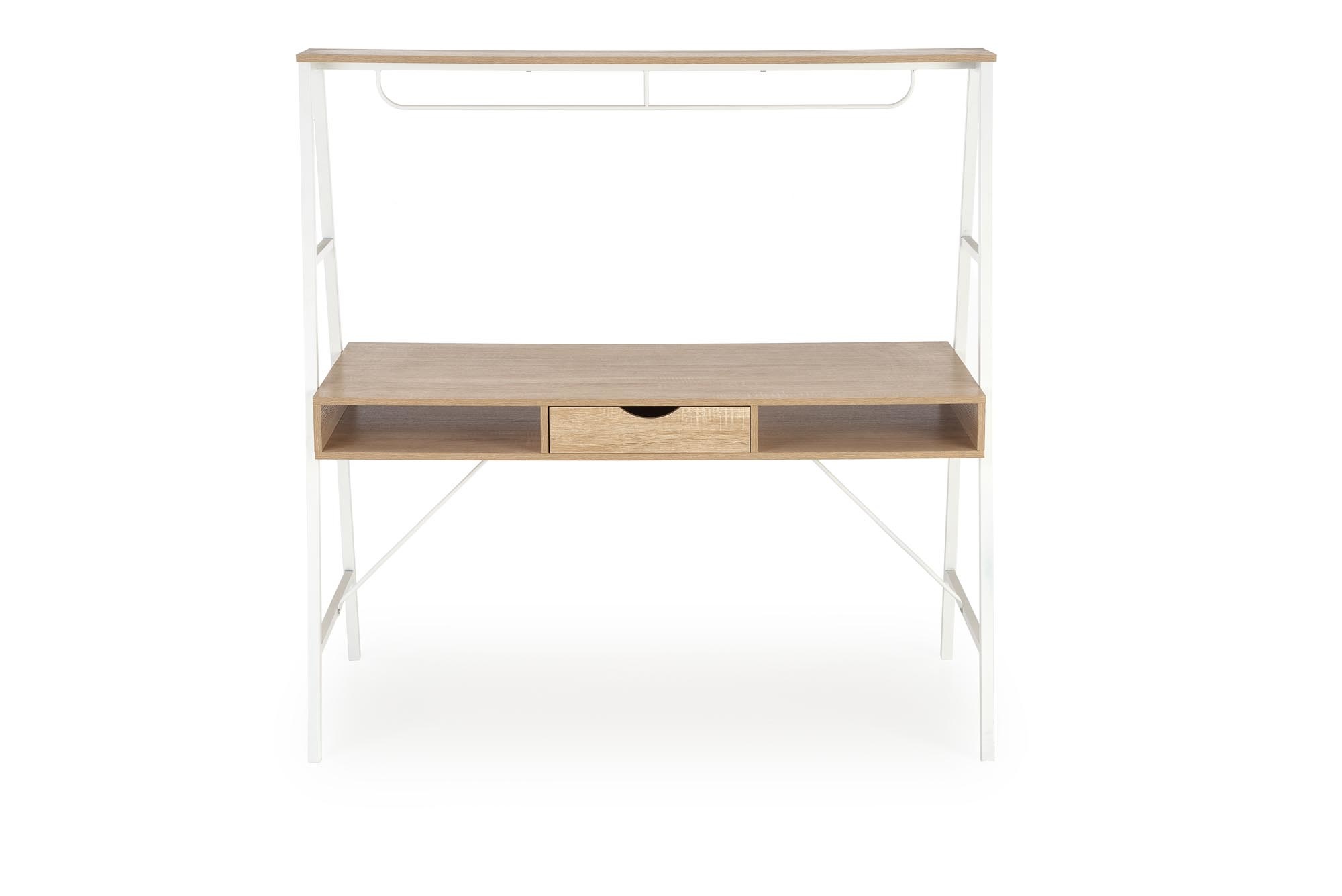 Bureau - dubbele werkruimte - 139x140x60 cm - wit