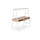 Bureau - dubbele werkruimte - 139x140x60 cm - wit