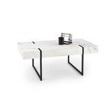 BLANCA - salontafel - rechthoekig - 110x43x60cm - zwart wit
