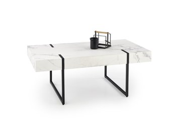 BLANCA - salontafel - rechthoekig - 110x43x60cm - zwart wit