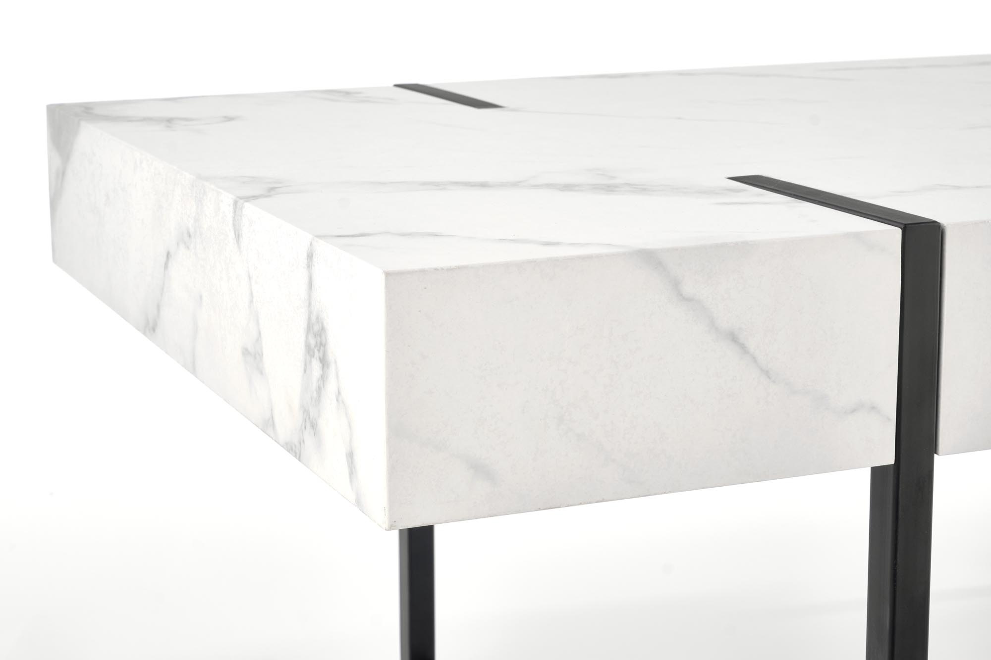 BLANCA - salontafel - rechthoekig - 110x43x60cm - zwart wit