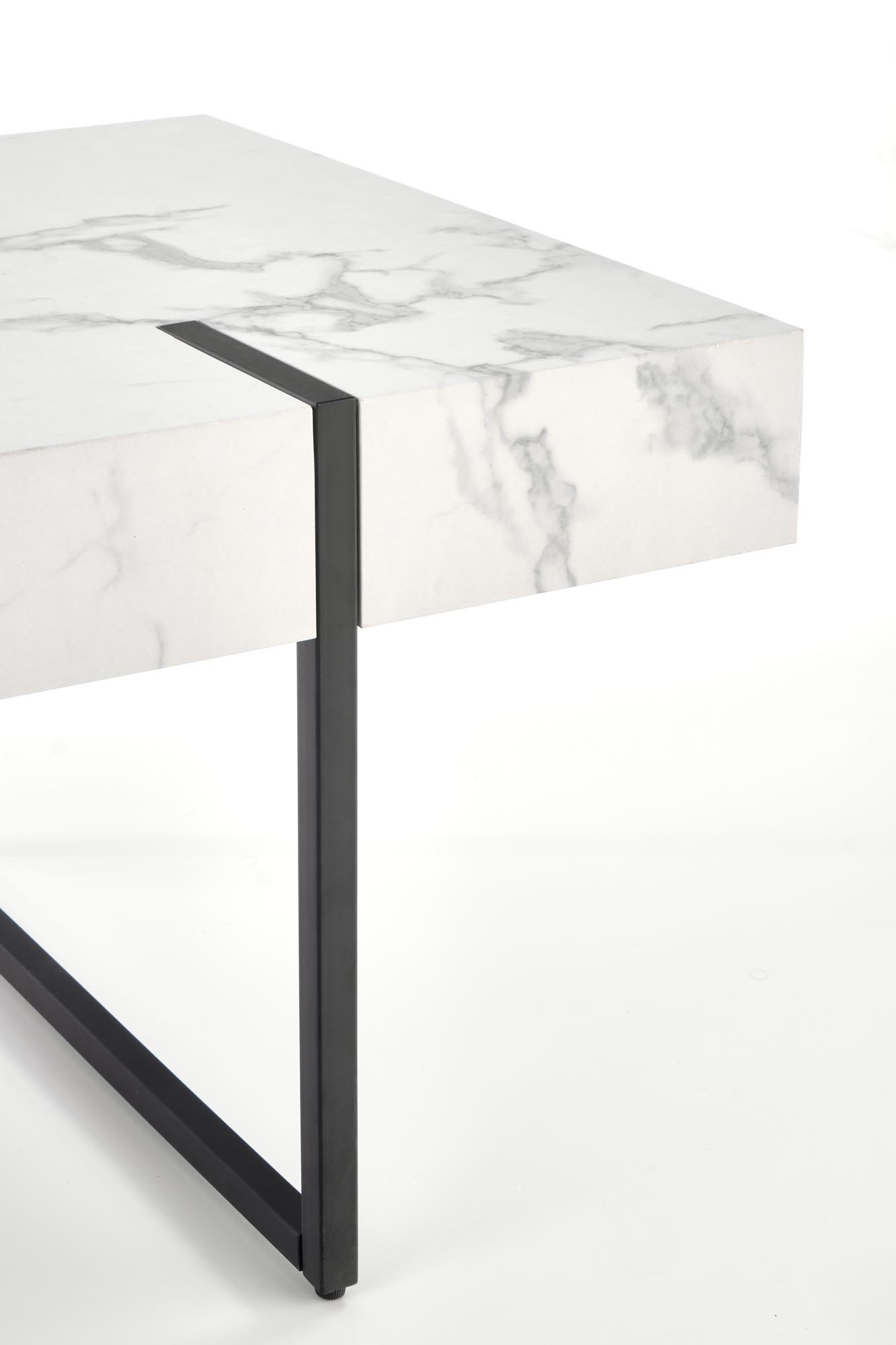 BLANCA - salontafel - rechthoekig - 110x43x60cm - zwart wit