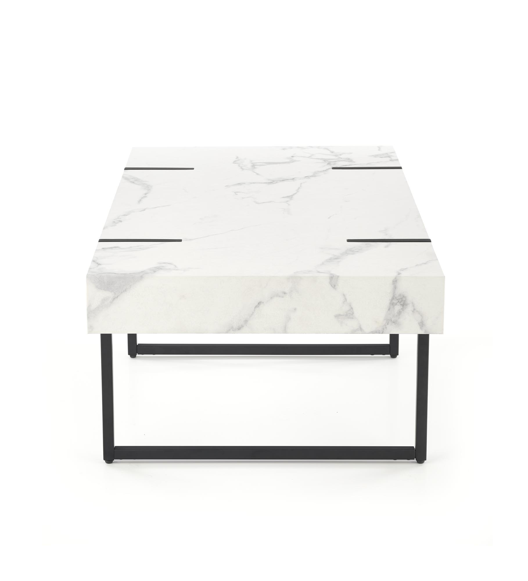 BLANCA - salontafel - rechthoekig - 110x43x60cm - zwart wit