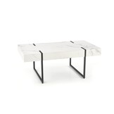 BLANCA - salontafel - rechthoekig - 110x43x60cm - zwart wit