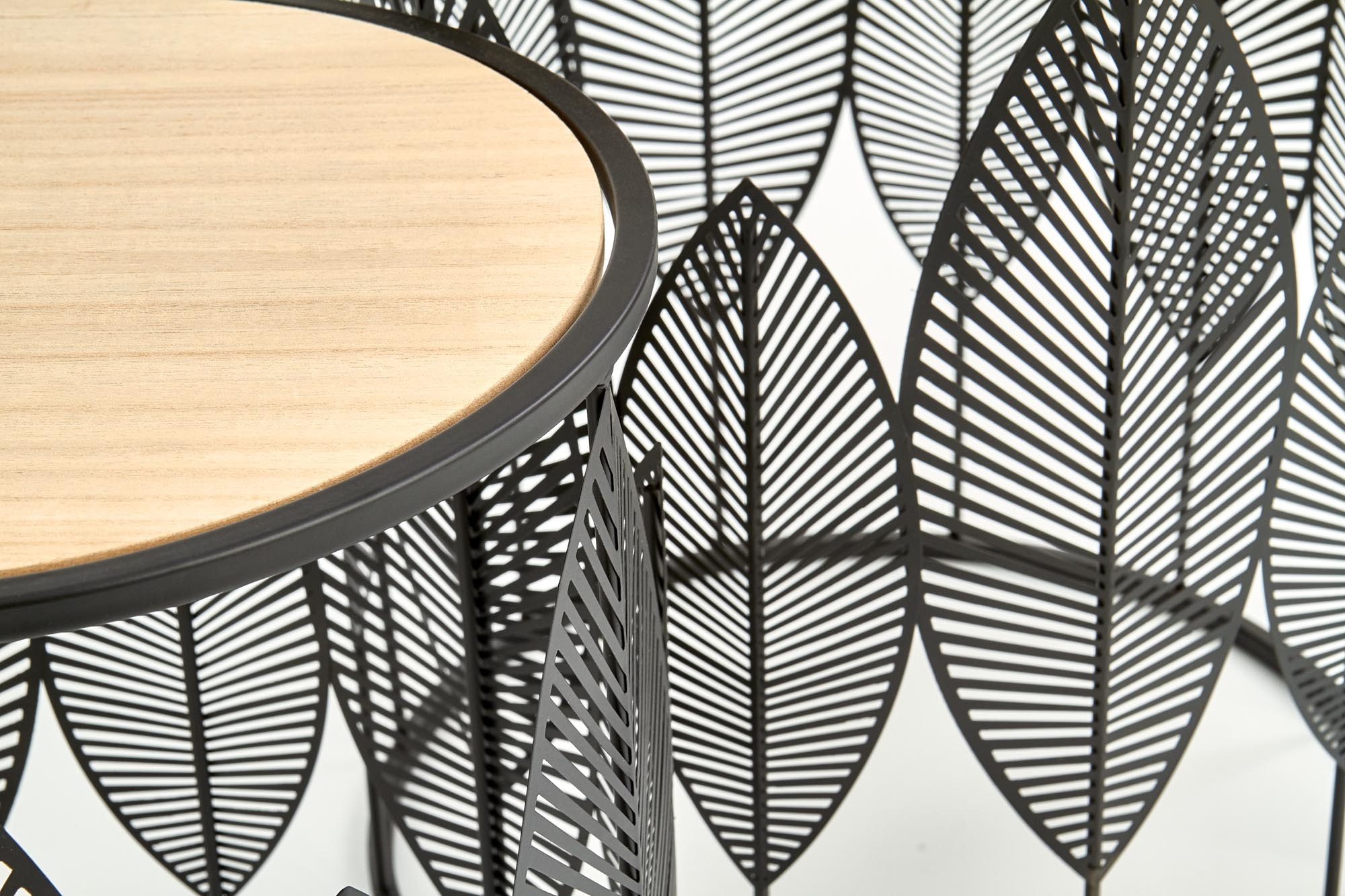 FOLLA - salontafel - set van 2 - 40x45x40 cm - zwart