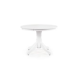 GLOSTER - eettafel - hout - rond - ø106x75 cm - wit