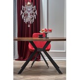 LOCARNO - eettafel - glas - rond - 170x90x75 cm