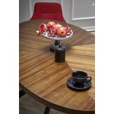 LOCARNO - eettafel - glas - rond - 170x90x75 cm