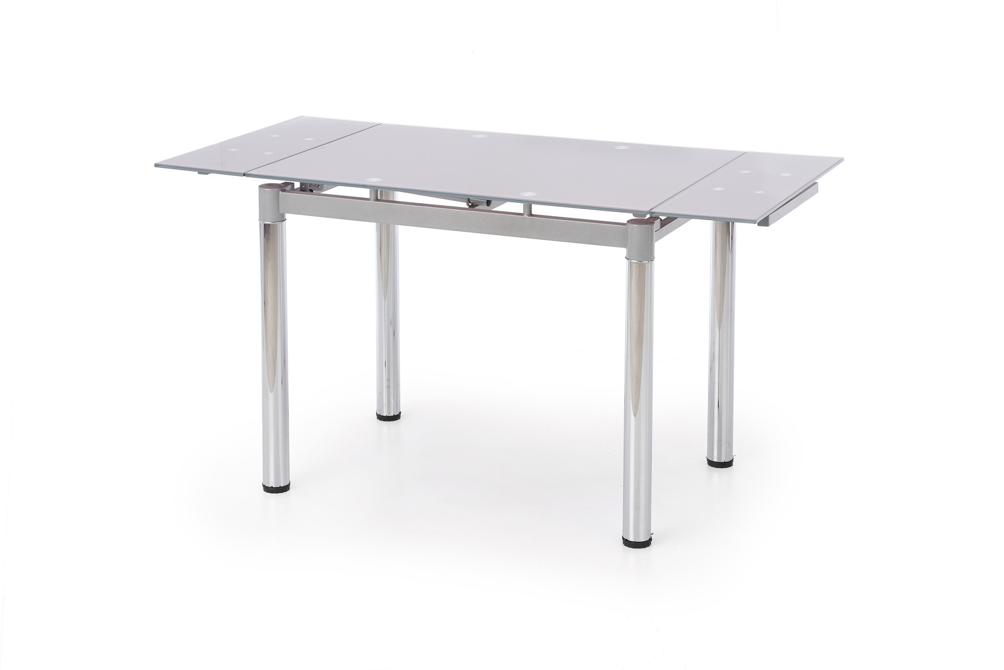 LOGAN - eettafel - glas - rechthoekig - 96-142x70x75 cm