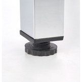 LOGAN - eettafel - glas - rechthoekig - 96-142x70x75 cm