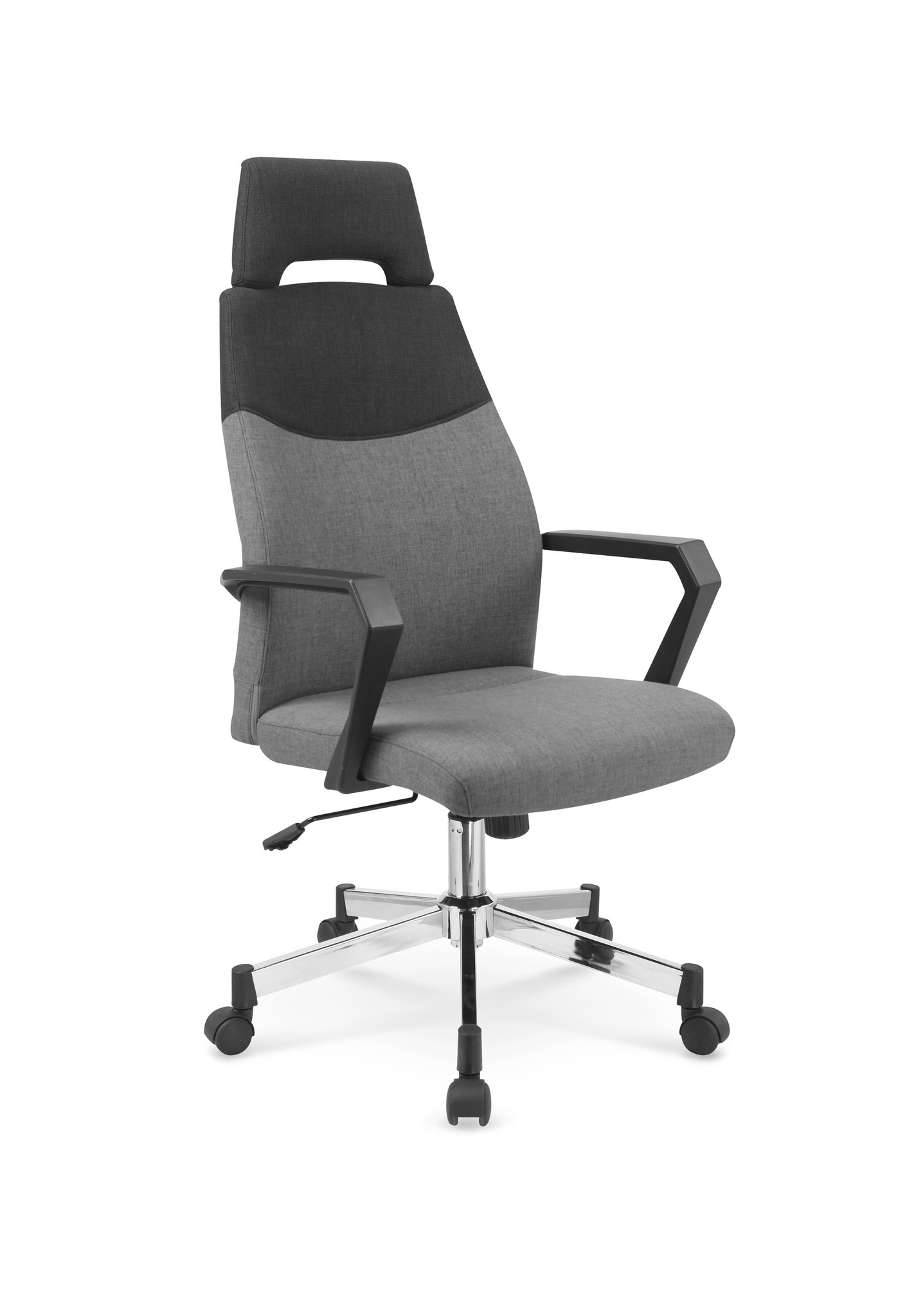 OLAF - bureaustoel - 58x113-121x59 cm - zwart grijs