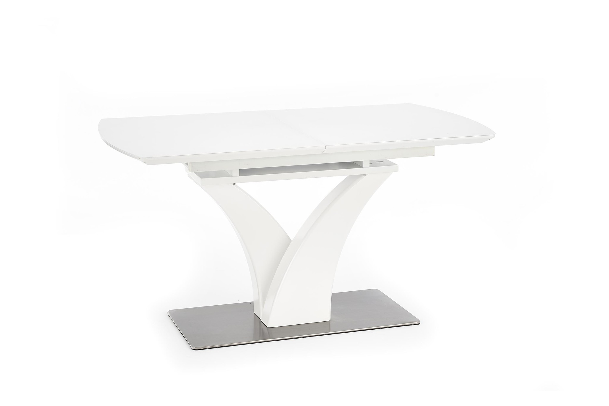 PALERMO - eettafel - uitschuifbaar - gelakt MDF - wit