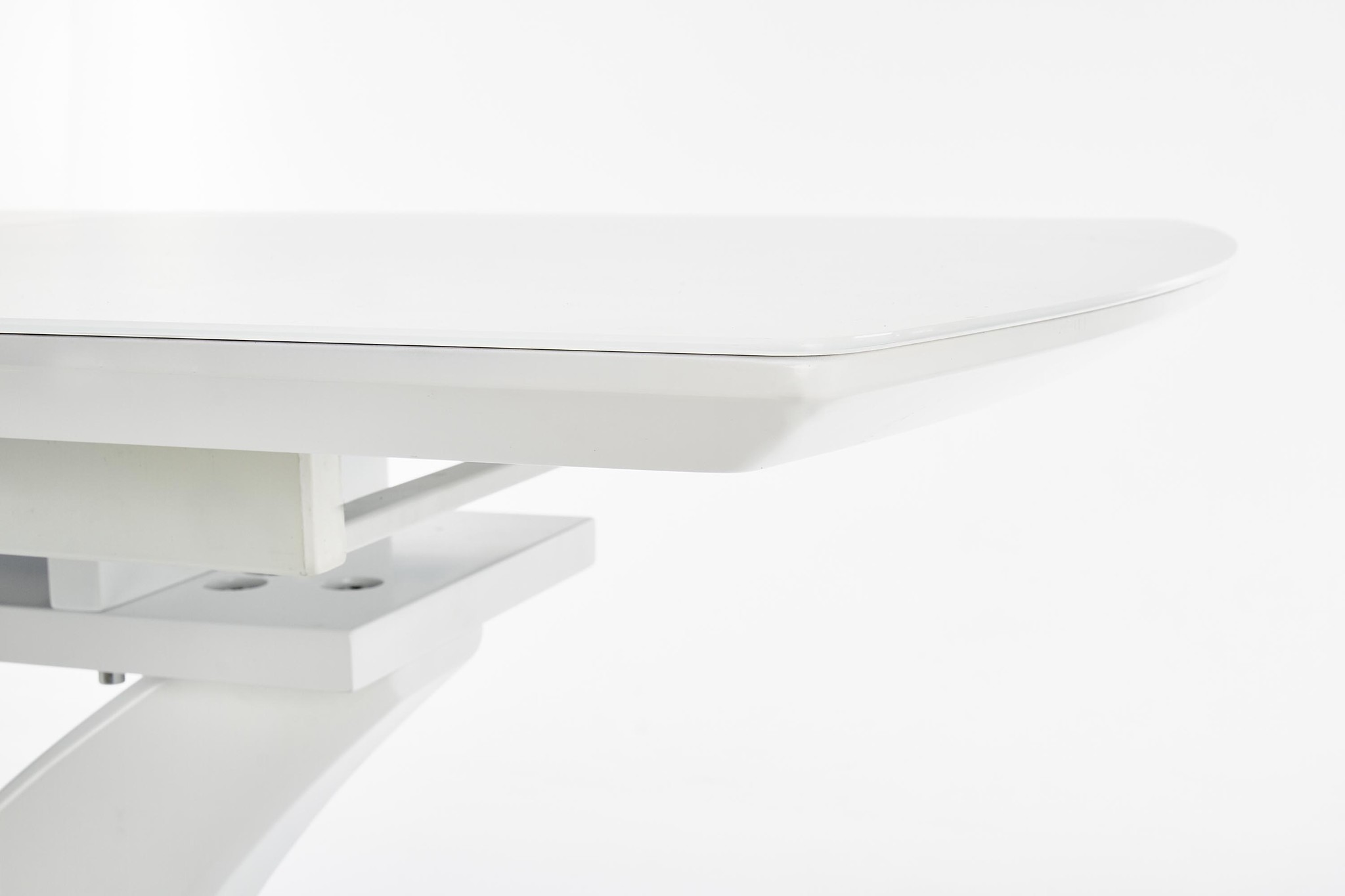 PALERMO - eettafel - uitschuifbaar - gelakt MDF - wit