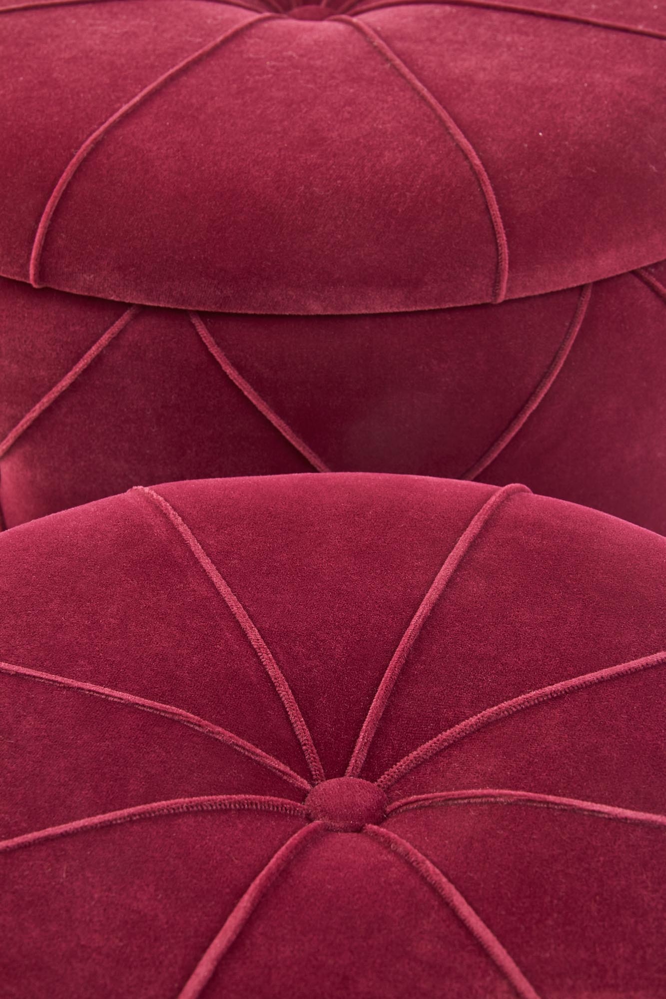 POLLY - poefs - opbergruimte - 40x38x40 cm - bordeaux