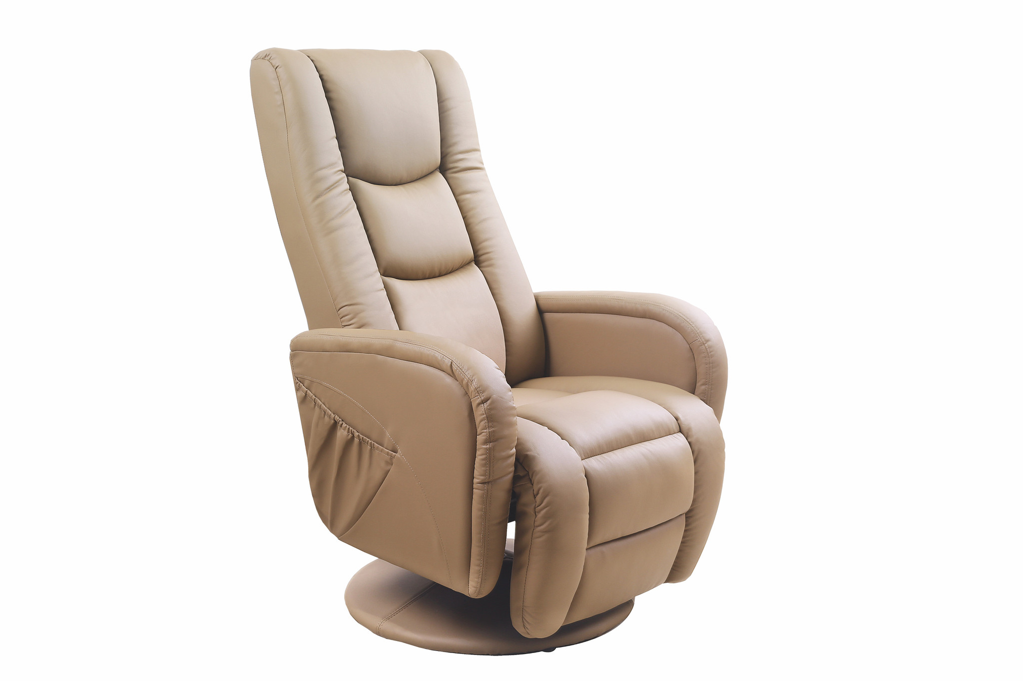 PULSAR - relaxfauteuil - uitklapbaar - 68x85-106x135-85 cm - beige