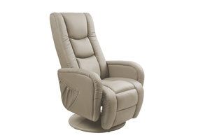 PULSAR - relaxfauteuil - uitklapbaar - 68x85-106x135-85 cm - cappuccino